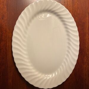 Johnson Brothers Regency White Ironstone Serving Platter; England; Like New